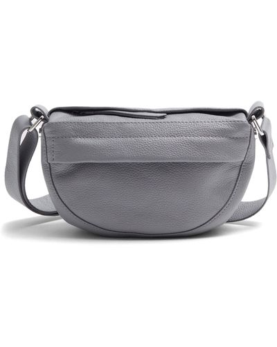 & Other Stories & Mini Leather Crossbody Bag - Gray