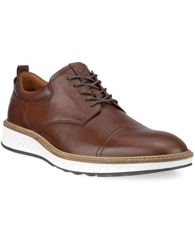 Ecco St.1 Hybrid Cap Toe Derby - Brown