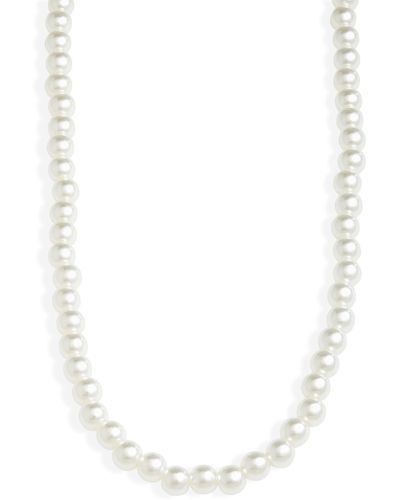 BP. Imitation Pearl Necklace - White