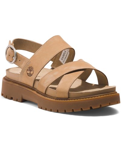 Timberland Clairemont Way Cross Strap Sandal - Brown