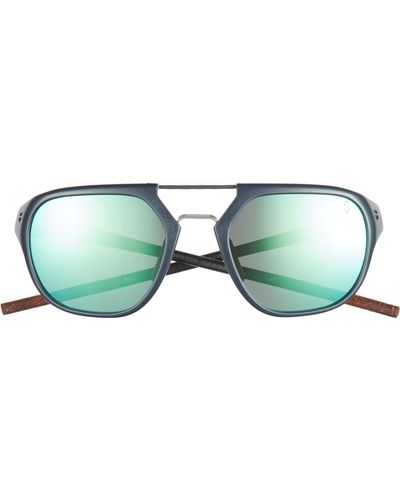 Tag Heuer Line 53mm Polarized Pilot Sunglasses - Green