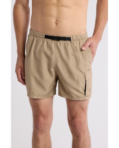 Nike Volley 5-inch Cargo Swim Trunks - Natural