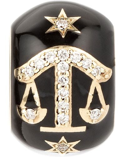 Adina Reyter Zodiac Ceramic & Diamond Bead Charm - Black