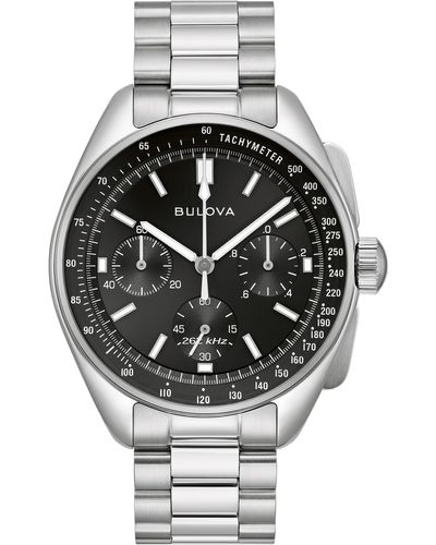 Bulova Lunar Pilot Chronograph Watch - Gray