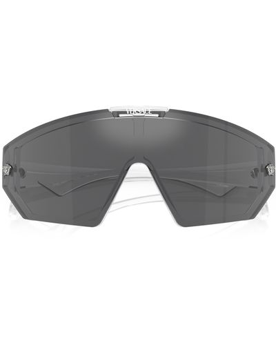Versace Medusa Horizon Shield Sunglasses - Gray
