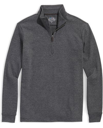 Vineyard Vines Bluffs Performance Quarter-zip Pullover - Gray