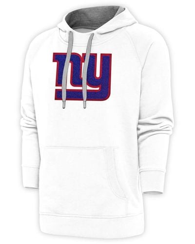 Antigua New York Giants Victory Chenille Pullover Hoodie At Nordstrom - White