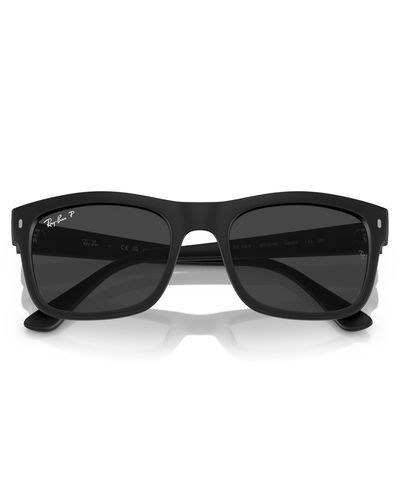 Ray-Ban 56mm Polarized Square Sunglasses - Black