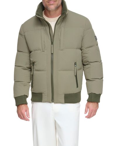Andrew Marc Sideling Quilted Jacket - Green