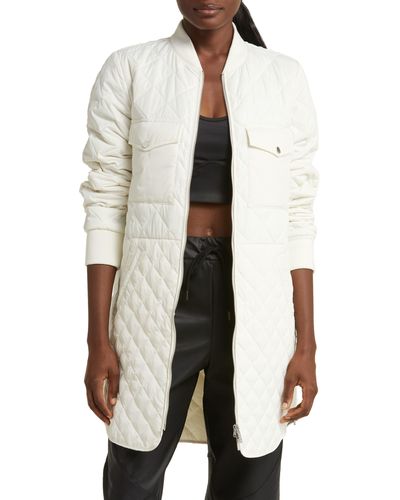 Zella Quilted Recycled Polyester Jacket - White
