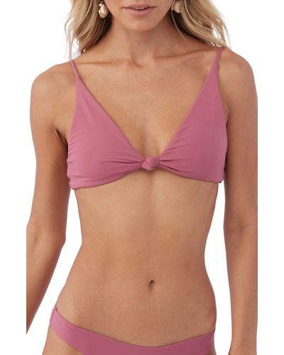 O'neill Sportswear Saltwater Solids Pismo Bikini Top - Purple