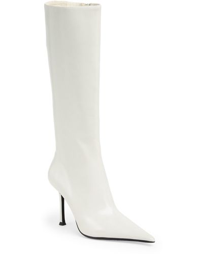 Jeffrey Campbell Darlings Knee High Boot - White