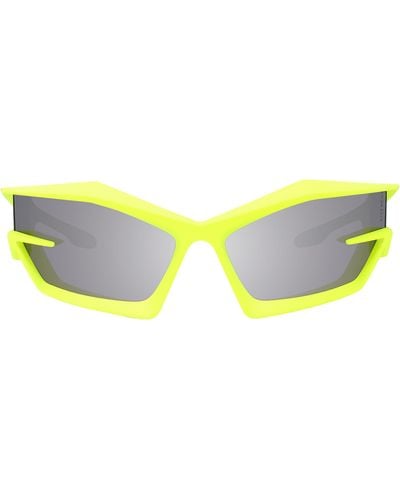 Givenchy Giv Cut 69mm Oversize Geometric Sunglasses - Yellow