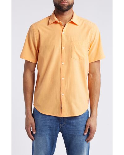 Tommy Bahama Bahama Coast Sandy Point Islandzone Short Sleeve Button-up Shirt - Orange