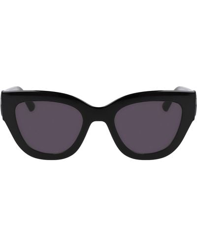 Longchamp 52mm Cat Eye Sunglasses - Black