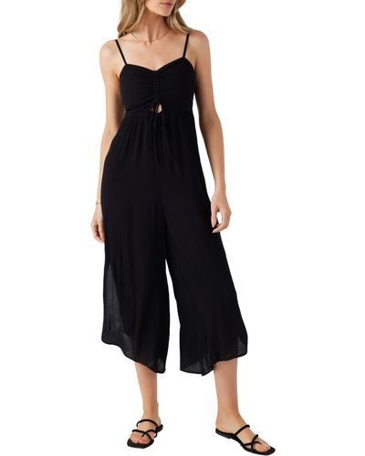 O'neill Sportswear Keiko Cutout Wide Leg Jumpsuit - Black