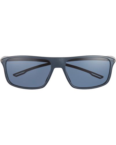 Tag Heuer 60mm Rectangle Sunglasses - Blue
