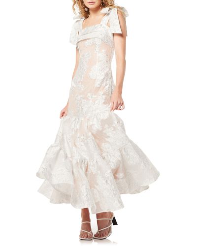 Elliatt Lizbeth Ruffle Tie Strap Maxi Dress - White