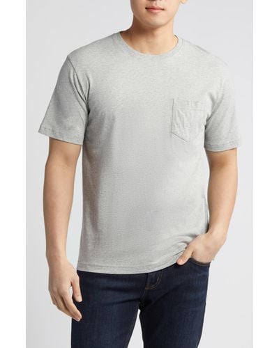 Peter Millar Lava Wash Organic Cotton Pocket T-shirt - White