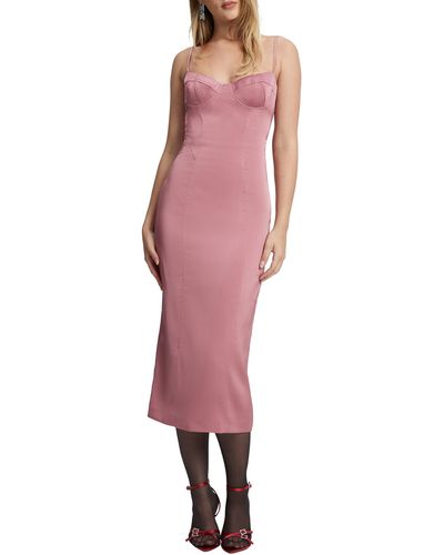 Bardot Landon Structured Slipdress - Pink