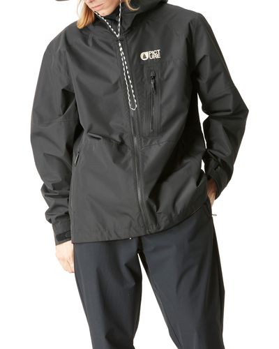 Picture Abstral Water Repellent Hooded Jacket - Black