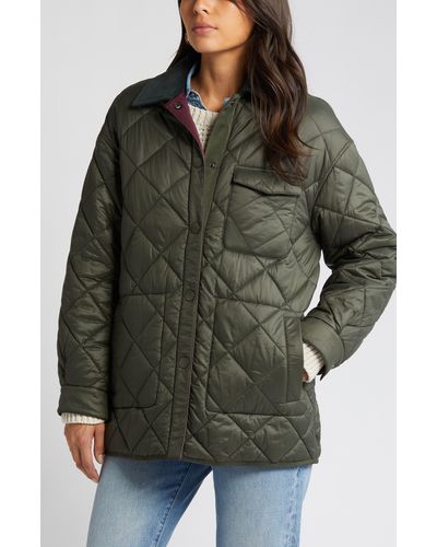 Sam Edelman Reversible Quilted Jacket - Green