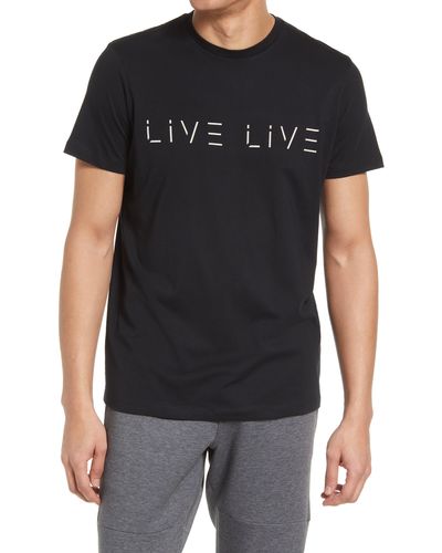 LIVE LIVE Cotton Logo Graphic Tee - Black
