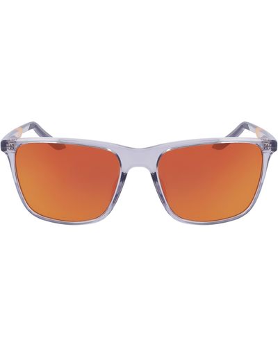 Nike State 55mm Mirrored Square Sunglasses - Multicolor
