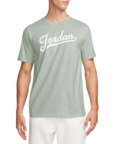 Nike Jordan Cotton Graphic T-shirt - Green