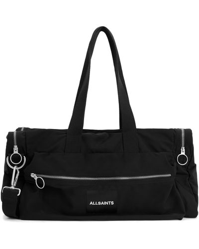 AllSaints Soma Holdall Travel Duffle Bag - Black