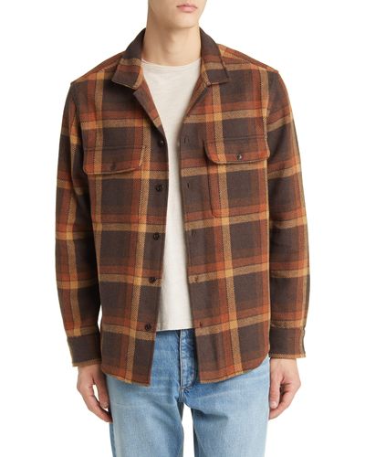 Madewell Brushed Easy Shirt Jacket - Brown