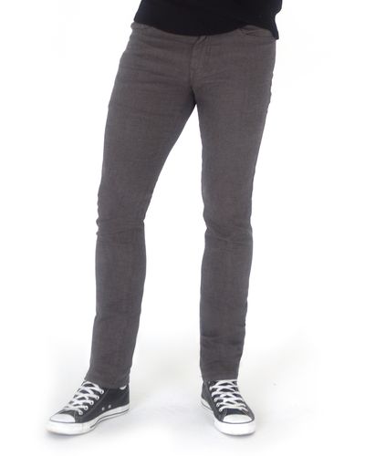 Fidelity Torino Slim Fit Taper Jeans - Gray