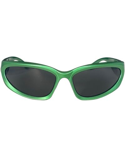 Fifth & Ninth Racer 72mm Polarized Wraparound Sunglasses - Green