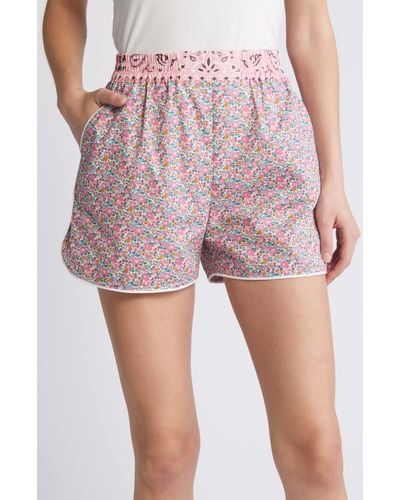 Call it By Your Name X Liberty London Floral & Bandana Print Shorts - Pink