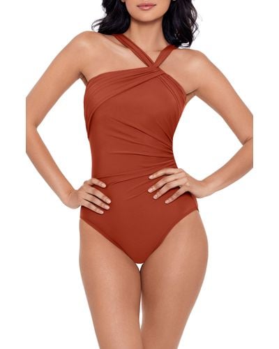 Miraclesuit Miraclesuit Rock Solid Europa One-piece Swimsuit - Orange