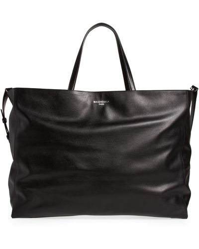 Balenciaga X-large Passenger Carry All Calfskin Leather Tote - Black