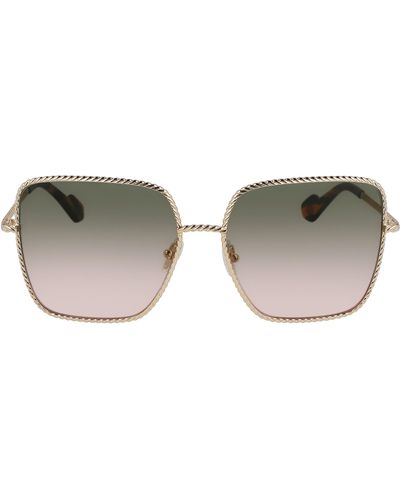 Lanvin Babe 59mm Gradient Square Sunglasses - Multicolor