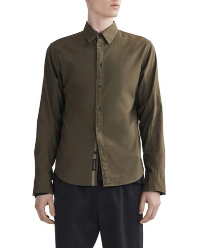 Rag & Bone Fit 2 Solid Cotton Button-up Shirt - Multicolor