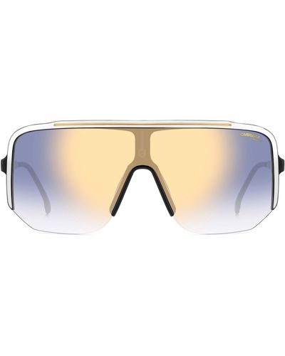 Carrera 99mm Oversize Shield Sunglasses - Natural