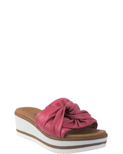 Ron White Priccila Water Resistant Wedge Sandal - Pink