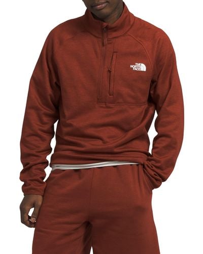 The North Face Canyonlands Quarter Zip Pullover - Red