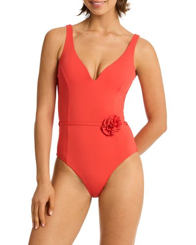 Sea Level Casa Del Mar One-piece Swimsuit - Red