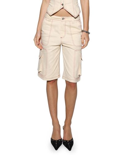 BY.DYLN By. Dyln Tyler Cargo Shorts - Natural