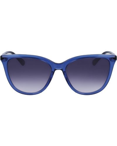 Longchamp Le Pliage 56mm Gradient Tea Cup Sunglasses - Blue