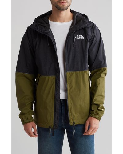 The North Face Antora Water Repellent Hooded Rain Jacket - Green