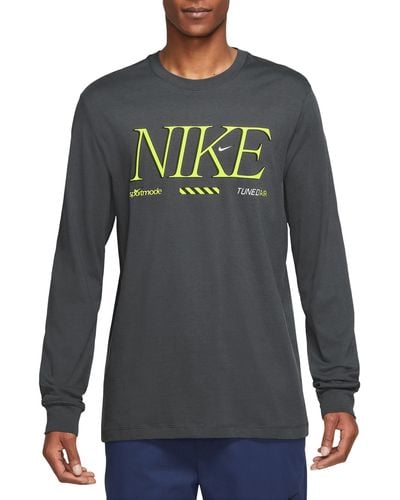 Nike Turned Air Long Sleeve Graphic T-shirt - Gray