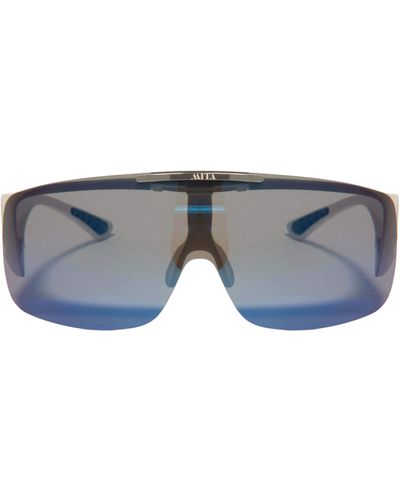 MITA SUSTAINABLE EYEWEAR Sobe 136mm Shield Sunglasses - Blue
