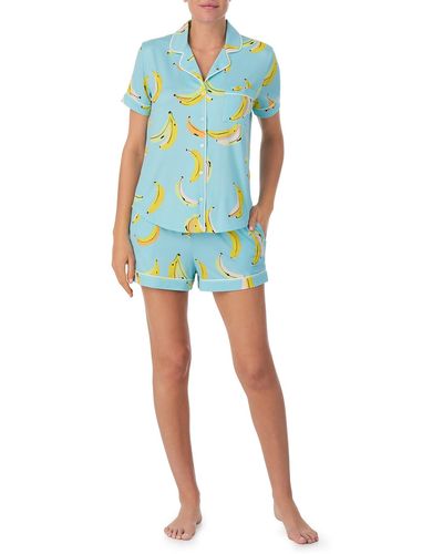 Kate Spade Print Short Pajamas - Blue
