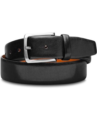 Bosca Napoli Leather Belt - Black