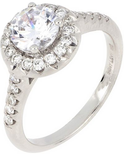 Bony Levy Diamond Halo Engagement Ring Setting - White